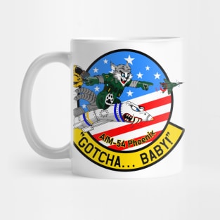 F-14 Tomcat - Gotcha... Baby! AIM-54 Phoenix - Clean Style Mug